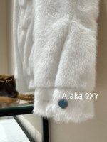 Same style as Wang Hedi   2024 Autumn/Winter New Collection  White Environmentally Friendly Fur Coat. Loose oversized unisex design - Image 20