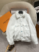 Same style as Wang Hedi   2024 Autumn/Winter New Collection  White Environmentally Friendly Fur Coat. Loose oversized unisex design - Image 28