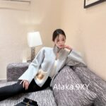 FENDI  2024ss Autumn/Winter New Collection Premium "FF" Jacquard Letter Logo Pocket Zipper Cashmere/Wool Blended Coat for Women
