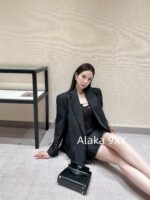 MOCO niche highend designer brand24ss early autumn new series heavy industry feathers  Nail bead pendant design, threedimensional cutting suit skirt - Image 22