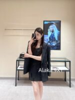 MOCO niche highend designer brand24ss early autumn new series heavy industry feathers  Nail bead pendant design, threedimensional cutting suit skirt - Image 26