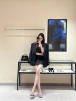 MOCO niche highend designer brand24ss early autumn new series heavy industry feathers  Nail bead pendant design, threedimensional cutting suit skirt - Image 27