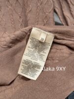 Hermes High Quality/H  24 Early Autumn New Milk Coffee Imported Embossed Jacquard Logo Super Comfortable  Cashmere base sweater for women - Image 16