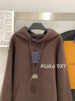 LOUIS VUITTON Color Series  Same as Wang Hedi  2024 Autumn/Winter New Collection Water Diamond Gem Drawstring Embroidered Letter Logo Hoodie Hoodie, Unisex - Image 16