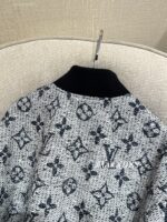 LOUIS VUITTON  2024 AutumnWinter New Collection  Heavy Industry Color Weaving Jacquard Classic Clover Logo Jacket, Baseball Jacket, Women's Jacket. Handsome and versatile for both men and women - Image 24