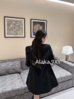 CELINE is elegant and timeless2024SS early autumn new series heavyduty woolen metal button coat for women. - Image 19