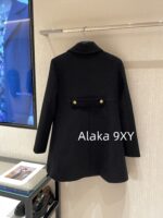 CELINE is elegant and timeless2024SS early autumn new series heavyduty woolen metal button coat for women. - Image 22