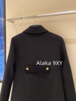CELINE is elegant and timeless2024SS early autumn new series heavyduty woolen metal button coat for women. - Image 23