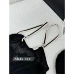 CHANEL Jennie Same Style   2024k new series  Heavy Industry hollow out rhinestone black suspender Vneck vest top for women. - Image 19