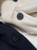 DIOR D  2024SS Autumn/Winter New Collection  Navy Academy Style Girl like Printed Letter Logo Thickened Wool Cloak Short Coat for Women. - Image 19
