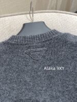 Prada highend cashmere version   24 Early Autumn New Series Heavy Industry Round Neck Basic Edition Autumn and Winter Button Design Knitted Cardigan Coat for Women. Available in multiple colors - Image 16