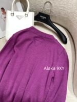 Prada highend cashmere version   24 Early Autumn New Series Heavy Industry Round Neck Basic Edition Autumn and Winter Button Design Knitted Cardigan Coat for Women. Available in multiple colors - Image 20