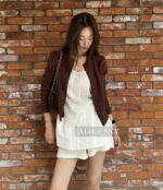 Prada highend cashmere version   24 Early Autumn New Series Heavy Industry Round Neck Basic Edition Autumn and Winter Button Design Knitted Cardigan Coat for Women. Available in multiple colors - Image 47