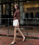 Prada highend cashmere version   24 Early Autumn New Series Heavy Industry Round Neck Basic Edition Autumn and Winter Button Design Knitted Cardigan Coat for Women. Available in multiple colors - Image 49