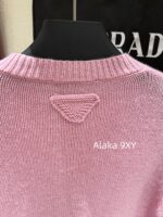 Prada highend cashmere version   24 Early Autumn New Series Heavy Industry Round Neck Basic Edition Autumn and Winter Button Design Knitted Cardigan Coat for Women. Available in multiple colors - Image 54