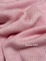 prada  2024SS AutumnWinter New Collection Heavy duty High Proportion Cashmere Fabric   High neck pink button down wool sweater for women - Image 23