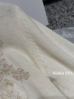 DIOR   D  2024 Early Autumn New Collection _ Heavy Industry Gold Thread Five pointed Star Jacquard Logo Hooded Cashmere SweaterWhite Rich Beauty Elegant Style - Image 6