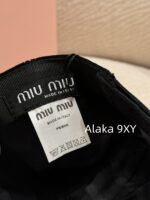 Miumiu gift box packaging/autumn versatile new item24ss heavyduty imported silk velvet material letter logo fisherman hat - Image 26
