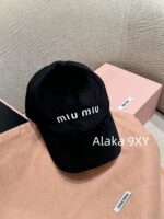 Miumiu gift box packaging/autumn versatile new item24ss heavyduty imported silk velvet material letter logo fisherman hat - Image 28