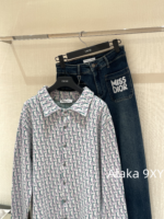 DIOR Classic Versatile and Timeless/D 24 Early Autumn New Collection  Knitted collar shirt jacket. Loose fit large size suitable for both men and women - Image 13
