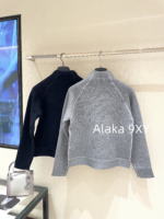 Dior Autumn/Winter Collection  Heavy duty Cashmere Double sided Woolen Jacquard Logo Jacket for Women. Available in two colors - Image 3