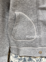 Dior Autumn/Winter Collection  Heavy duty Cashmere Double sided Woolen Jacquard Logo Jacket for Women. Available in two colors - Image 13
