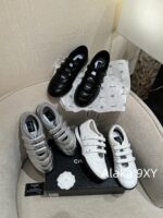 Dior High Quality/2024 Latest Silver Horn King  Baseball shoes are here! New diamond patterned lambskin sports shoes   Customized tire sheepskincow suedelambskin - Image 26