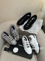 Dior High Quality/2024 Latest Silver Horn King  Baseball shoes are here! New diamond patterned lambskin sports shoes   Customized tire sheepskincow suedelambskin - Image 27