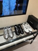 Dior High Quality/2024 Latest Silver Horn King  Baseball shoes are here! New diamond patterned lambskin sports shoes   Customized tire sheepskincow suedelambskin - Image 31