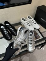 Dior High Quality/2024 Latest Silver Horn King  Baseball shoes are here! New diamond patterned lambskin sports shoes   Customized tire sheepskincow suedelambskin - Image 32