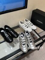Dior High Quality/2024 Latest Silver Horn King  Baseball shoes are here! New diamond patterned lambskin sports shoes   Customized tire sheepskincow suedelambskin - Image 33