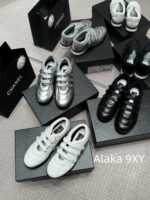 Dior High Quality/2024 Latest Silver Horn King  Baseball shoes are here! New diamond patterned lambskin sports shoes   Customized tire sheepskincow suedelambskin - Image 34