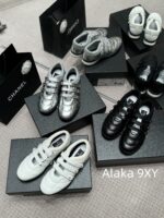 Dior High Quality/2024 Latest Silver Horn King  Baseball shoes are here! New diamond patterned lambskin sports shoes   Customized tire sheepskincow suedelambskin - Image 35