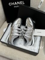 Dior High Quality/2024 Latest Silver Horn King  Baseball shoes are here! New diamond patterned lambskin sports shoes   Customized tire sheepskincow suedelambskin - Image 46