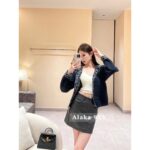 Hermes Early Spring New Collection  Double sided Wool/Cashmere Zipper Jacquard Logo Coat for Women. - Image 7