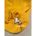 miumiu  2024SS Early Autumn New Collection100 High Quality Cashmere Lemon Yellow Round Neck Jacquard Logo Knitted Cardigan/Short Sleeve Tshirt Women's Cardigan - Image 8