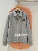 Miumiu24 Early Autumn Fashionable Casual Comfortable Zipper Collar Embroidered Jacket Coat Women/Sports Half Skirt Set Half Skirt - Image 10