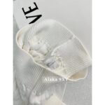 miumiu   24ss new college style simple embroidery Fried Dough Twists jacquard small Vneck pullover knitting women. - Image 9