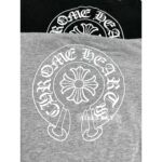 Chrome hearts musthave for trendy girls, early autumn new collectionKluo  The 2024 round neck color blocked printed 33 letter logo jersey is here. Two color selection of imported pure cotton - Image 10