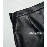 Diesel's self kept hot girls must enter  2024 New Wool Hot Girl Hanging Neck Top/High Waist Metal Logo Leather Skirt for Women, High Waist, Look Thin, Package Hips Half body Skirt Short Aline One Step Skirt - Image 11