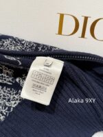 DIOR High Quality 024 AutumnWinter New Collection  Paris map embroidery high neck wool jacquard logo knitted cardigan zipper jacket for women - Image 3