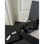 CHANEL's "unpopular non collision bag" 24k autumn and winter new collection  Camera bag/double chain shoulder bag original imported premium lambskin material gift box packaging - Image 16