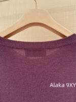 Miumiu Super BeautyWhitening Artifact  24ss Early Autumn New Collection Grape Purple  Color scheme: 100 imported wool knitted cardigan with long sleeves - Image 3