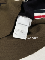 THOM BROWNE   24 Autumn/Winter New CollectionTB New Season Color blocked Dark Brown Knitted Australian/Wool Sweater Cardigan Coat for Women - Image 8
