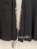 Chrome Hearts is a musthave for trendsetters  Kluo  2024 SS early autumn new collection round neck long sleeved model letter logo base Tshirt for women. - Image 8