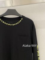 Chrome Hearts is a musthave for trendsetters  Kluo  2024 SS early autumn new collection round neck long sleeved model letter logo base Tshirt for women. - Image 12