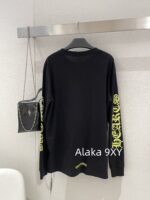 Chrome Hearts is a musthave for trendsetters  Kluo  2024 SS early autumn new collection round neck long sleeved model letter logo base Tshirt for women. - Image 14