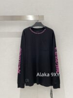 Chrome Hearts is a musthave for trendsetters  Kluo  2024 SS early autumn new collection round neck long sleeved model letter logo base Tshirt for women. - Image 15