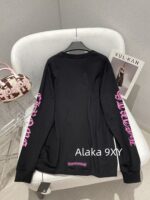 Chrome Hearts is a musthave for trendsetters  Kluo  2024 SS early autumn new collection round neck long sleeved model letter logo base Tshirt for women. - Image 18