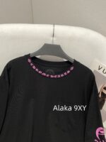 Chrome Hearts is a musthave for trendsetters  Kluo  2024 SS early autumn new collection round neck long sleeved model letter logo base Tshirt for women. - Image 22
